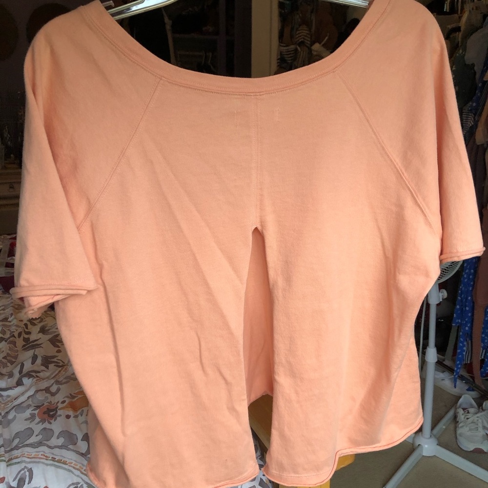 Peach (slightly cropped) top w/ open back